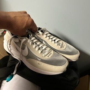 12 Nike Waffle Pro Leather White Low